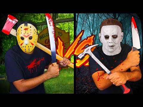 Jason Voorhees Vs Michael Myers (Horror Movie WEAPONS In Real Life) Video