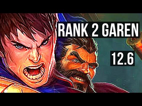 GAREN vs GRAVES (TOP) | Rank 2 Garen, 6/2/9, 500+ games | NA Challenger | 12.6