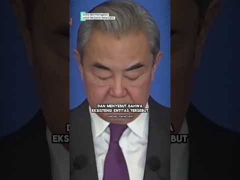 Wang Yi Minta Israel Dibubarkan Sekarang!