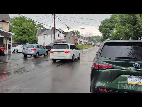 06-26-2023 Butler, PA - Heavy rainstorm and watery streets