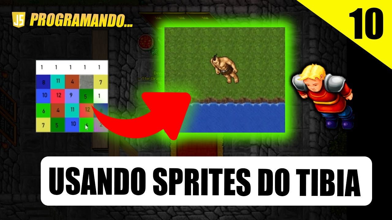 Tibia em Javascript EP.10 (Trocando as SPRITES e Ajuste de Tela)