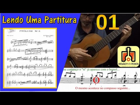 Lendo Uma Partitura 01 Prelúdio N 3 Violão Para Todos