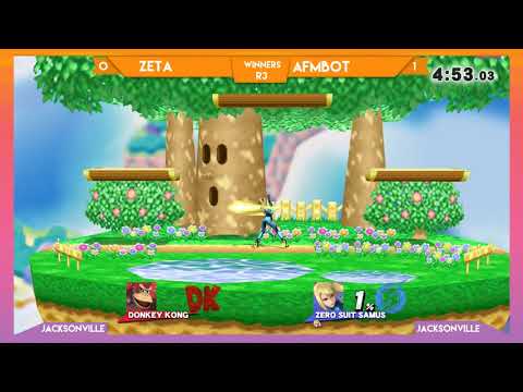 Jax Smash Weekly 5/10 - BxA | Zeta(Zero Suit Samus) vs. Afmbot(Donkey Kong) Winners R3