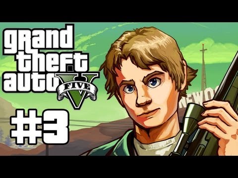 Grand Theft Auto 5 Gameplay / Playthrough w/ SSoHPKC Part 3 - Employee of the Month