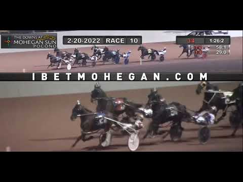 Mohegan Sun Pocono Downs-  3 Feature Races Total Purses 45,000 February 20, 2022