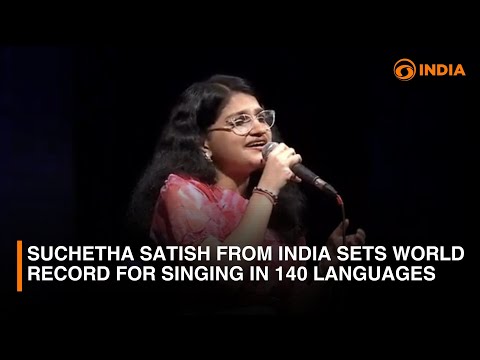 Suchetha Satish from India Sets World Record for Singing in 140 Languages