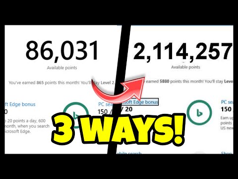 3 WAYS TO GET 50,000 FREE MICROSOFT REWARDS POINTS