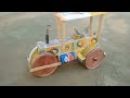 How To Make Matchbox Road Roller Mini Roller Make At Home Dc Motor Roller Diycraft Box Creative