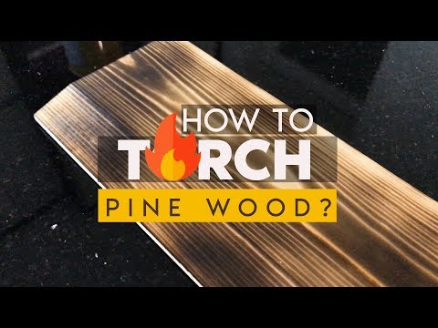 How to Torch Pine Wood into Blazing Char Shades - Woodworking with Pine