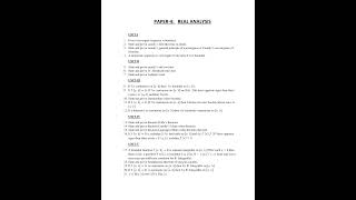 Real Analysis Important questions B.Sc Semester -4 Mathematics