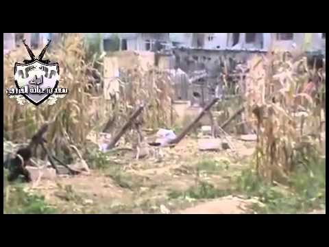 استهداف مقرات النظام في محيط بلدة المليحة من قبل لواء سعد بن عبادة الخزرجي