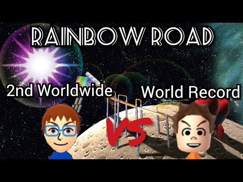 [MK7] Rainbow Road WR VS 2nd WW - Gogoku7 VS Rjohn1277