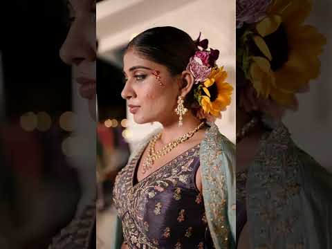 Violet Elegant Chiffon Embroidered Lehenga Set with Dupatta & Blouse