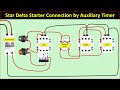 Auto Star Delta Starter Connection By Auxiliary Timer