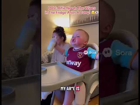 POV Alfie Needs The Wipes In The Fridge After A Curry! 🫣🇯🇵 #alfiebaby #dadsoftiktok #footballtikt