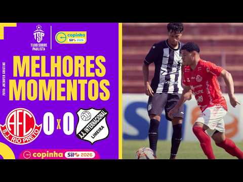 AMÉRICA-SP 0 X 0 INTER DE LIMEIRA | MELHORES MOMENTOS | COPINHA 2026 | 2ª RODADA