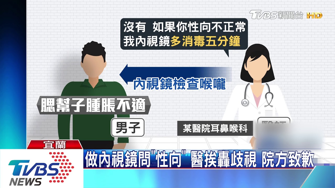 做內視鏡問「性向」醫挨轟歧視　院方致歉