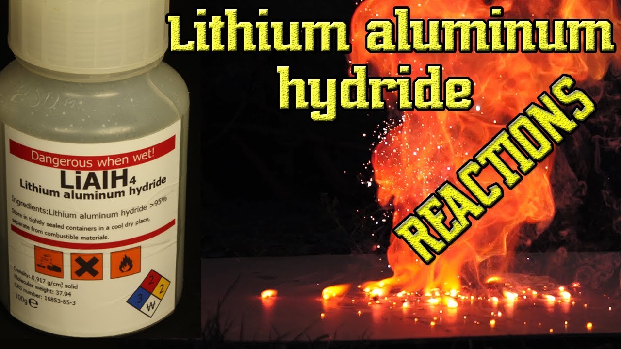 LiAlH4. Lithium aluminum hydride. Reactions
