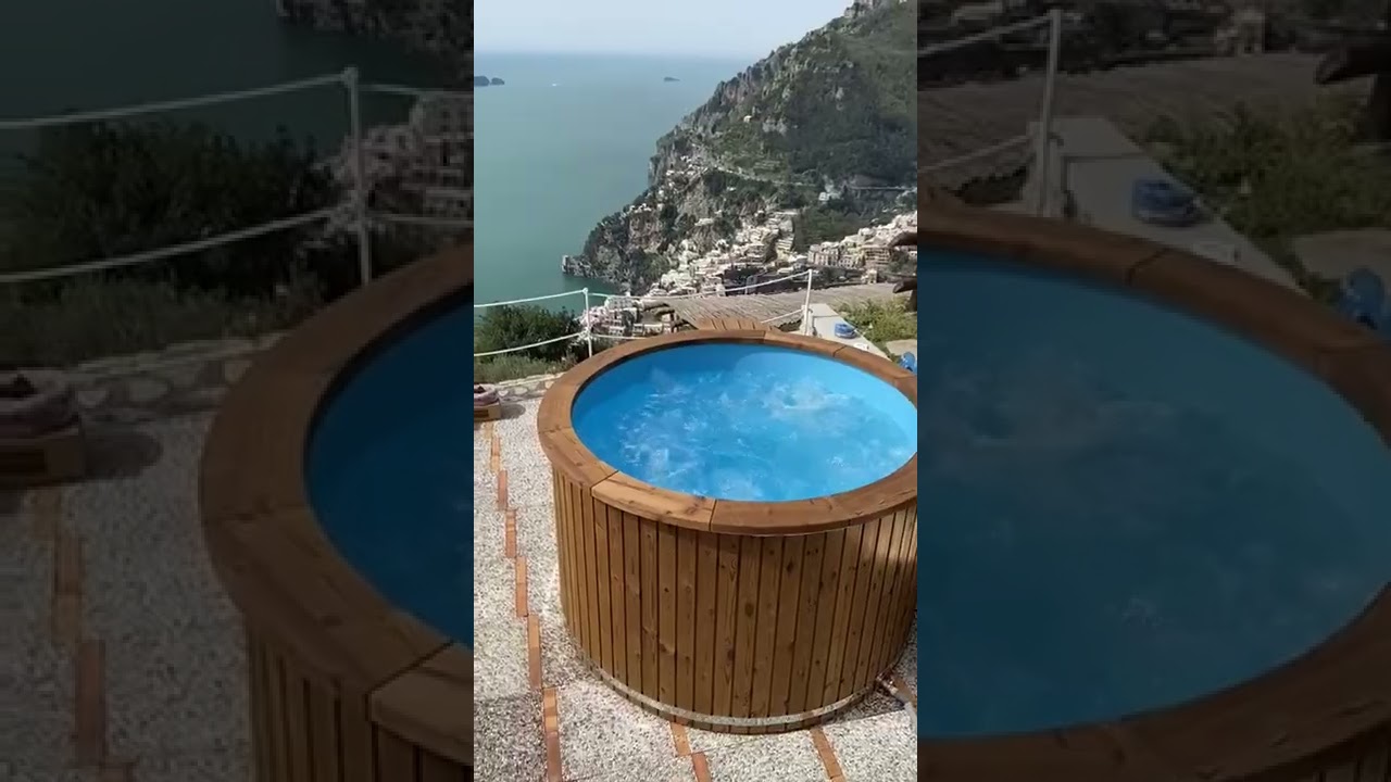 Idromassaggio da esterno Tinozza stile finlandese HOTTUBE