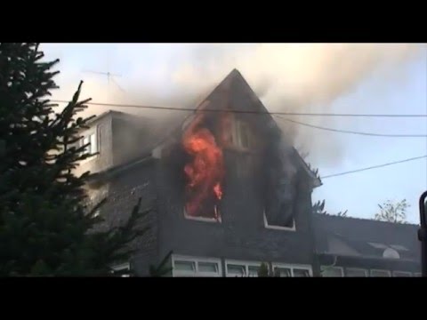 Feuer in Asylbewerberunterkunft in Wiehl #Feuerwehr