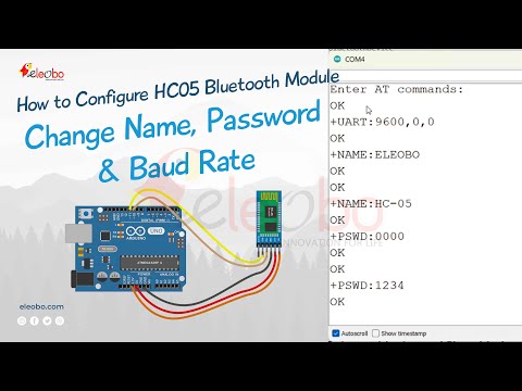 Come configurare il modulo Bluetooth HC05 cambiando nome, password e velocità in baud facilmente ...
