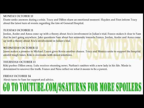 WEEK OF 10-10-16 GH SPOILERS Sam Jason Alexis Lulu Dante Carly Sonny General Hospital Promo Preview