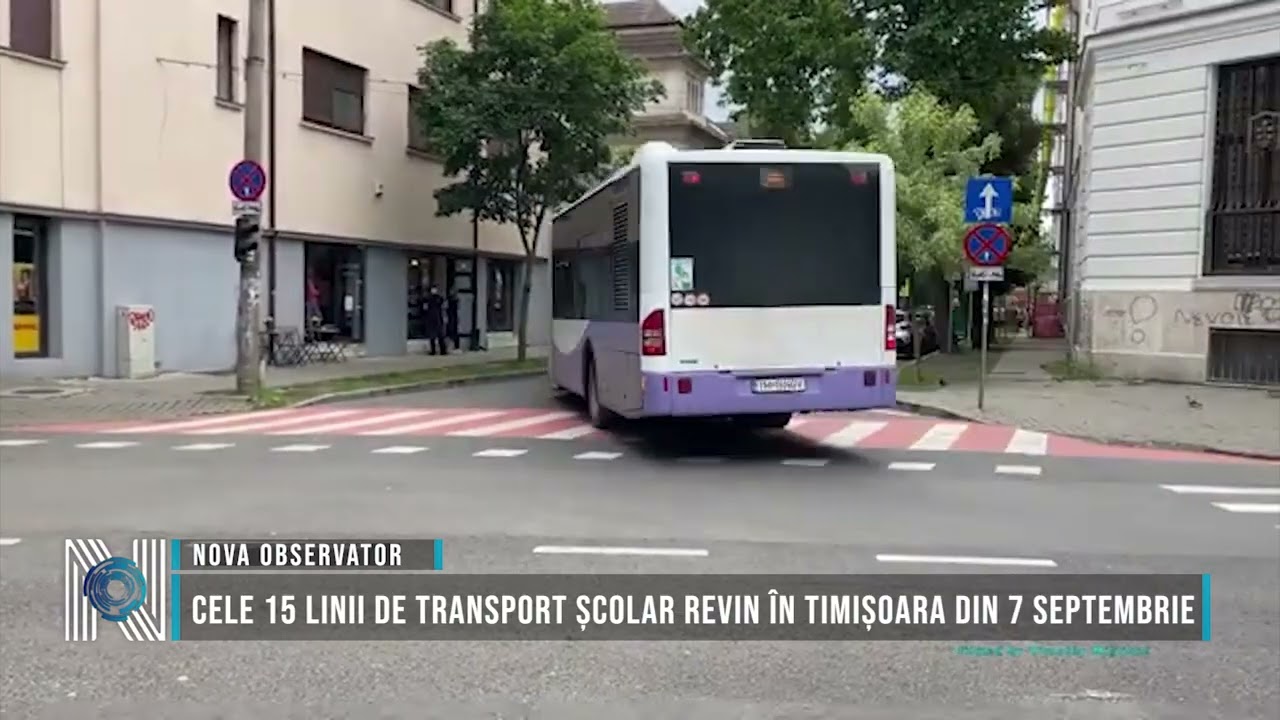 Cele 15 linii de transport școlar revin în Timișoara din 7 septembrie