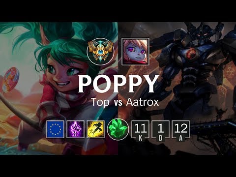 Poppy Top vs Aatrox - EUW Challenger Patch 8.22