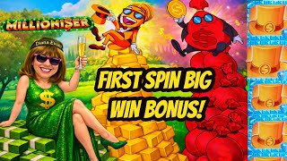 WOW! FIRST SPIN BIG WIN BONUS-MILLIONI$ER