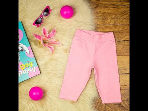 COMPRE - Calça leg infantil menina lisa em cotton