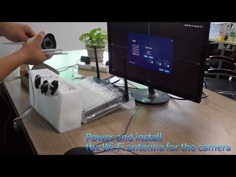 SN-NVK-4006W20：Power on the Security Camera System