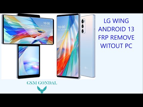 LG Wing Android 13 frp bypass without pc