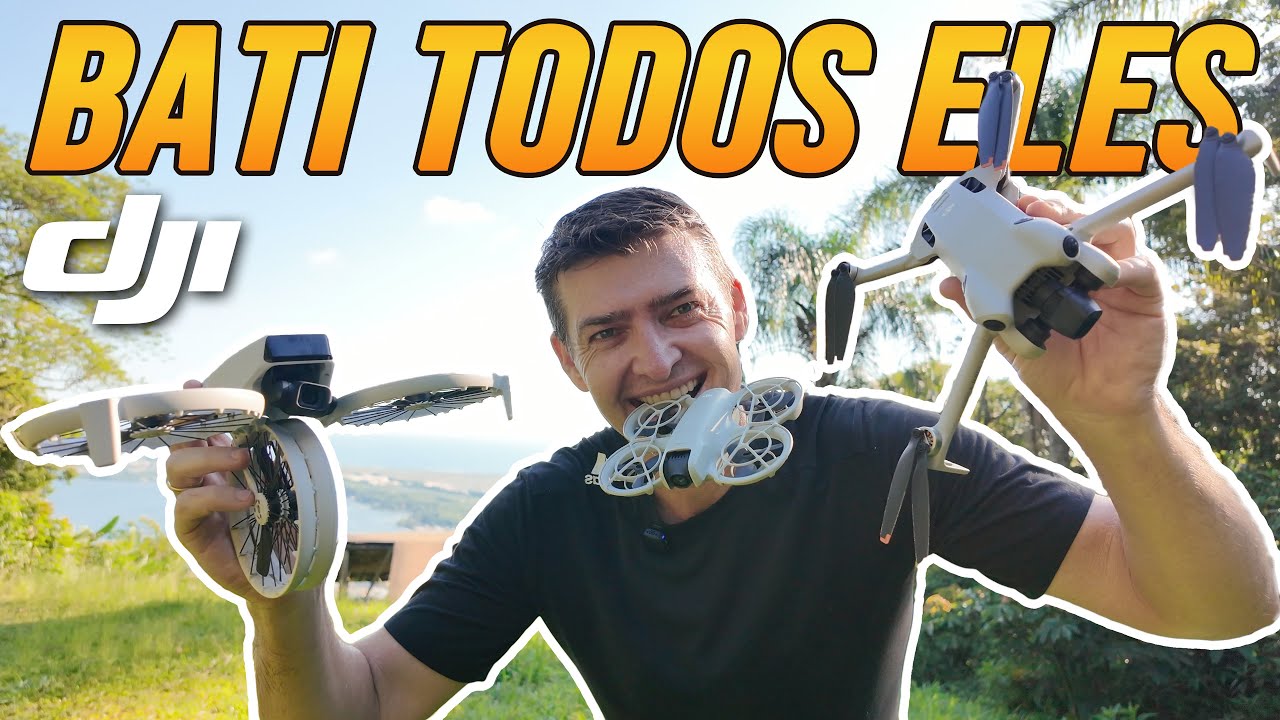 Drones DJI Neo, Flip e Mini 4 Pro JUNTOS em TESTES REAIS