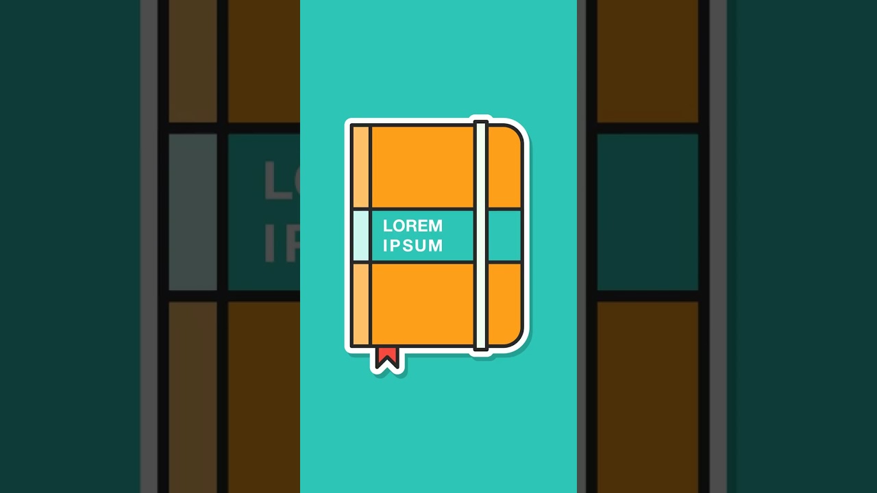 Simple notebook vector illustration