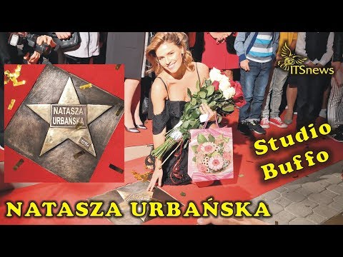 Odsłonięcie gwiazdy Nataszy Urbańskiej w Alei Gwiazd teatru Studio Buffo.