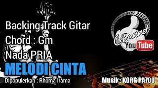 Download lagu MELODI CINTA Backing Track GITAR - Rhoma Irama - Chord Gm || KORG PA700 mp3