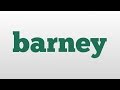 Barney Meaning And Pronunciation