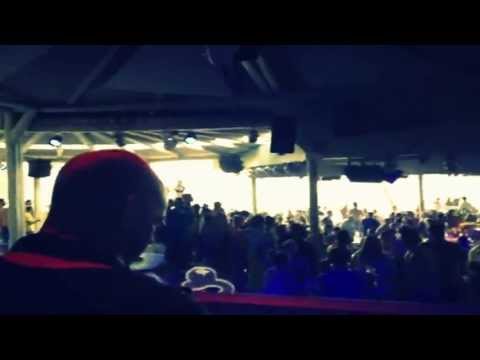 Daniel Wanrooy playing at Super Paradise Beach Club in Mykonos, Greece.