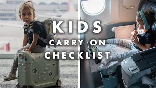 Packing for For KIDS (Carry-On ONLY) Snacks, Activities + BEST Carry On Luggage