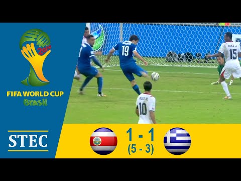 Costa Rica vs Greece: 1-1 (p 5-3) | World Cup 2014