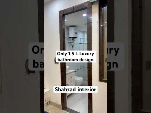 Only 1.5 lakh main 5X8 bathroom Design✨😱 #shahzadinterior #interiordesign #bathroom #bathroomdesign