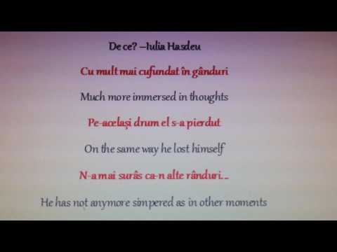 Learn Romanian with Poems - 9 - (Romanian/English)