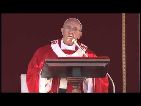Papa Francisco homilia misa de palmas 13 Abril de 2014