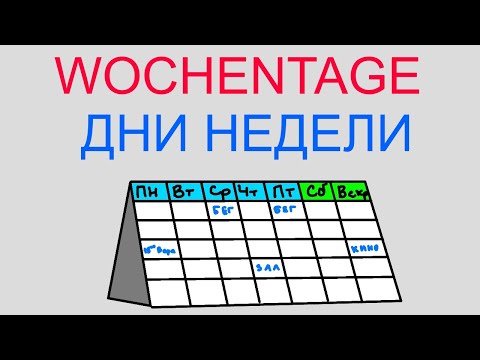 Wochentage - Russisch in Eselsbrücken
