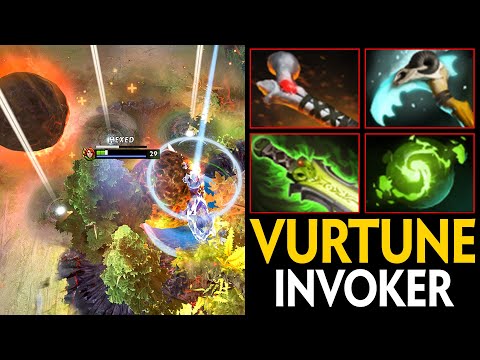 EPIC VURTUNE INVOKER REFRESHER CATACLYSM COMBO | INSANE COMEBACK 1 HOUR GAME | Dota 2 Invoker