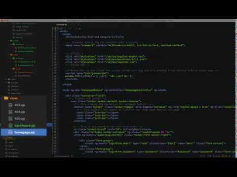 Building an Angular Application in Sails: 6 - User Authentication in Angular and Sails.