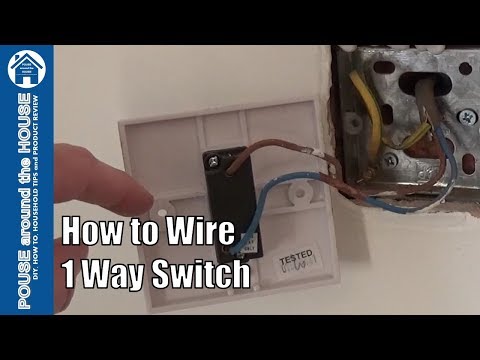 How to wire a 1 way light switch. One way lighting explained.