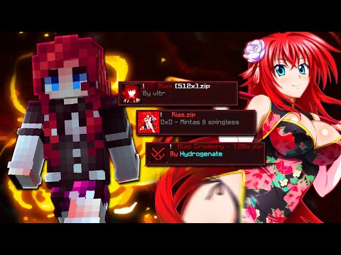 TOP 3 RIAS GREMORY MINECRAFT BEDWARS TEXTURE PACK 1.8.9 (Anime texture pack) | Hypixel Bedwars