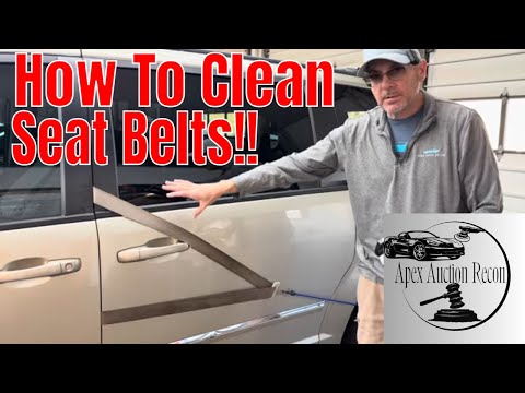 How To Clean The Dirtiest Seatbelts With Ease!! Stains, Grease, Body Oils, Dirt. NO PROBLEM!!