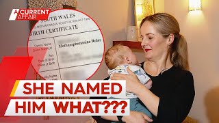 ABC journalist&#39;s shock baby name call | A Current Affair